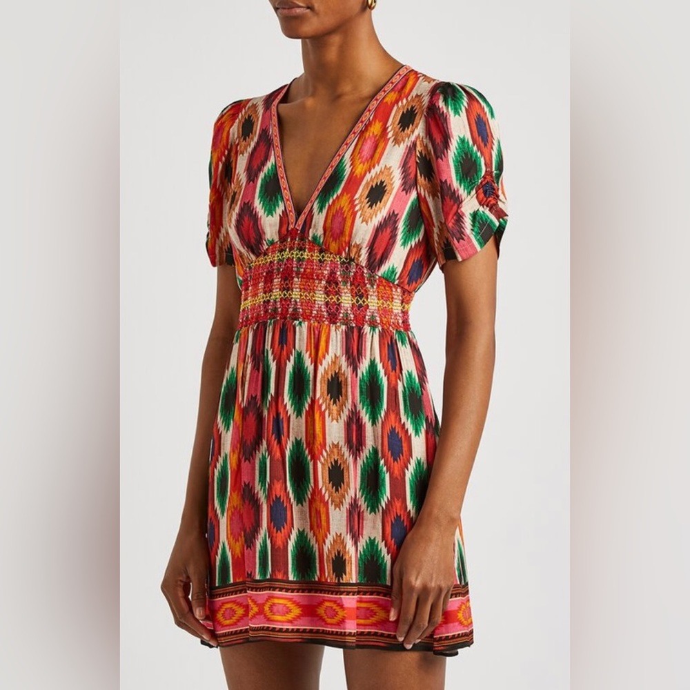 Alice + Olivia Tatiana Mini Dress Silk 6